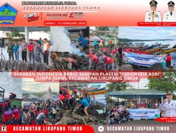 Kerja Bakti Bersama Siswa -Siswi Desa Likupang dan Pemerintah Kecamatan Likupang Timur.