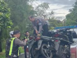 Kasat Lantas Polres Bitung Pimpin Patroli Subuh, Aksi Balap Liar Remaja Berhasil Dibubarkan