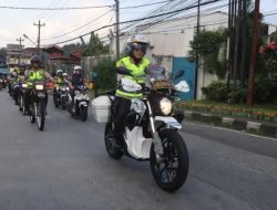 Patroli Motor, Kapolres Semarang Pantau Pengamanan Perayaan Paskah