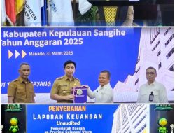 Serahkan LKPD 2025, Bupati Sangihe Tegaskan Komitmen Transparansi Keuangan